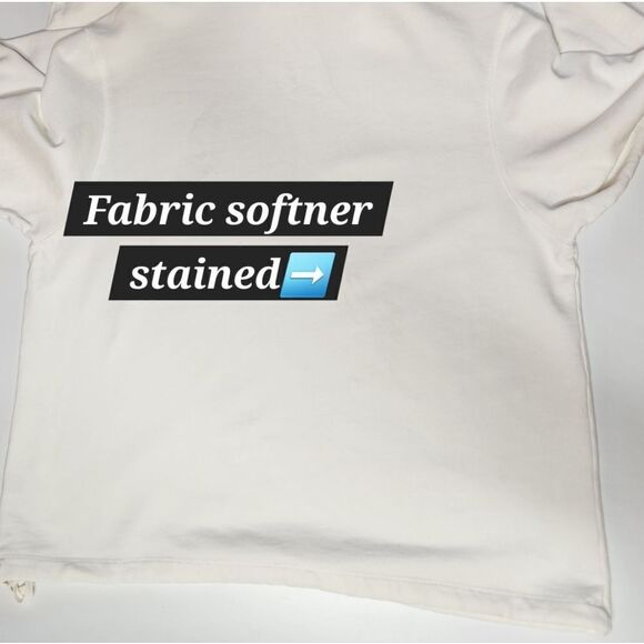 DKNY White Cozy Oversized draw string hoodie - Picture 10 of 12